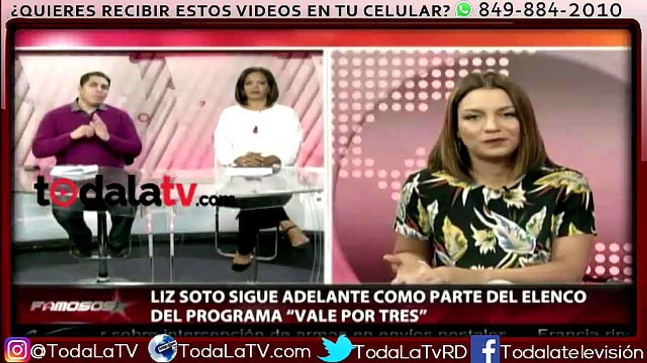 Liz Soto dice que la gente quería que ella ocupara la posición de Karen Yapoort en Vale Por Tres-Famosos Inside-Video