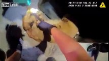 Body cam video from burned puppy rescue
