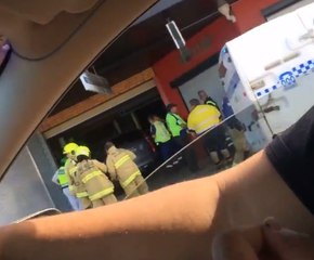 Passersby Shocked to See Car in Shop Window at Gorokan