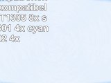 20 XL Tintenpatronen mit CHIP kompatibel zu Epson T1305  8x schwarz T1301 4x cyan T1302