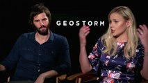 Jim Sturgess and Abbie Cornish Interview - GEOSTORM (2017) climate disaster movie-Ga1w5jgEpb8