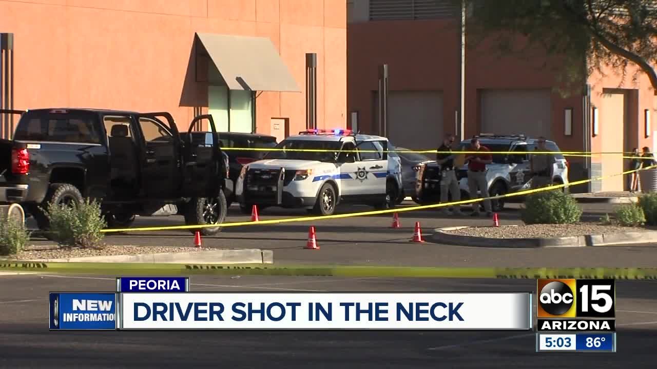 Driver arrested for shooting driver in neck in Phoenix