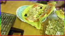 Тортилья-ролл с курицей грибы Шаурма домашняя вкусная
