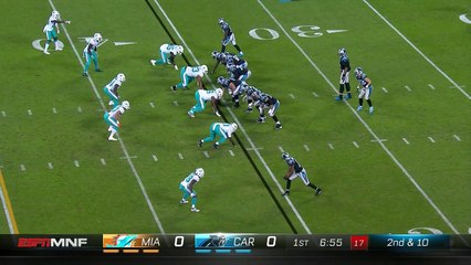 Carolina Panthers wide receiver Russell Shepard darts across middle for 15-yard catch