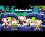 cinq petits singes Halloween rime chanson effrayant Five Little Monkeys Scary Rhyme Song For Kids