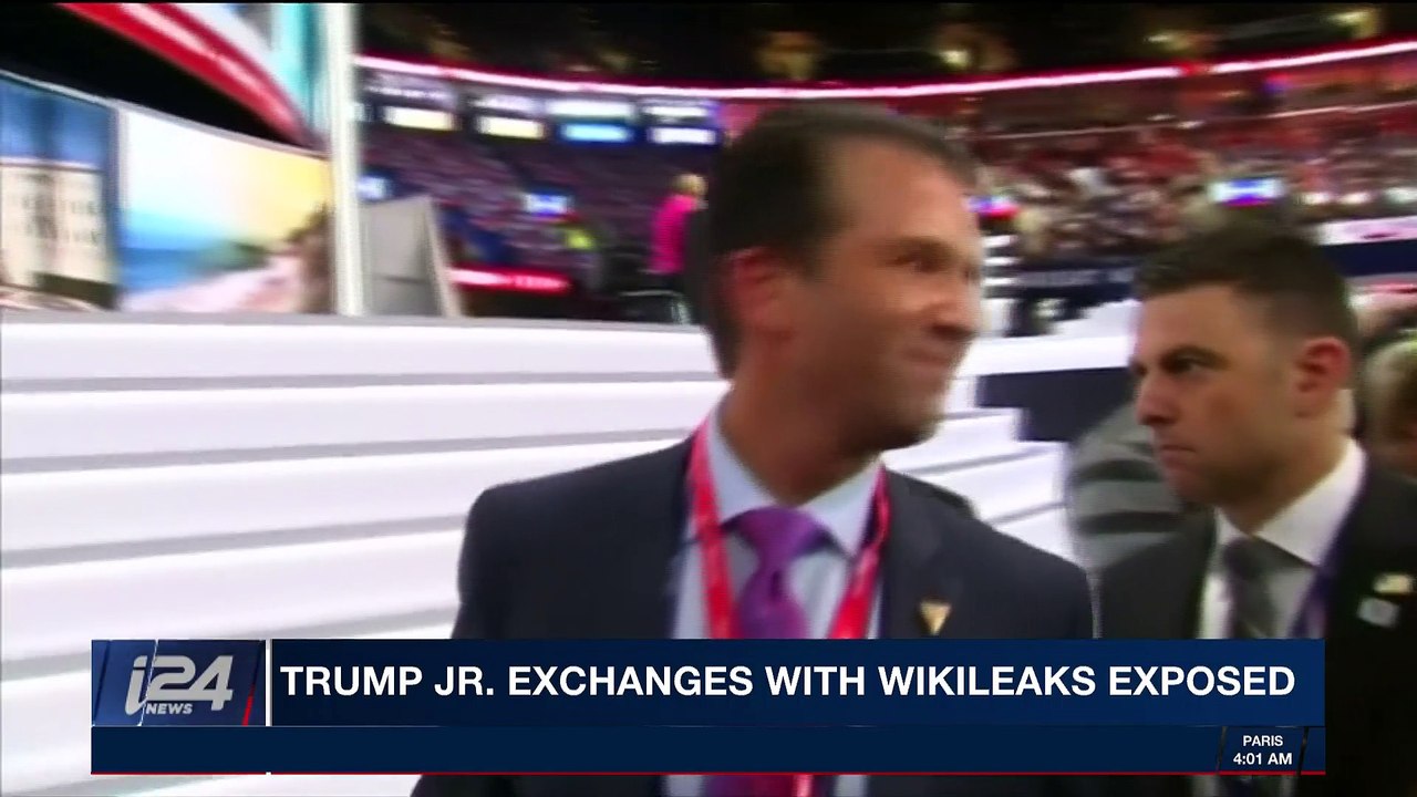 i24NEWS DESK | Trump Jr. exchanges with Wikileaks exposed | Monday, November 13th 2017