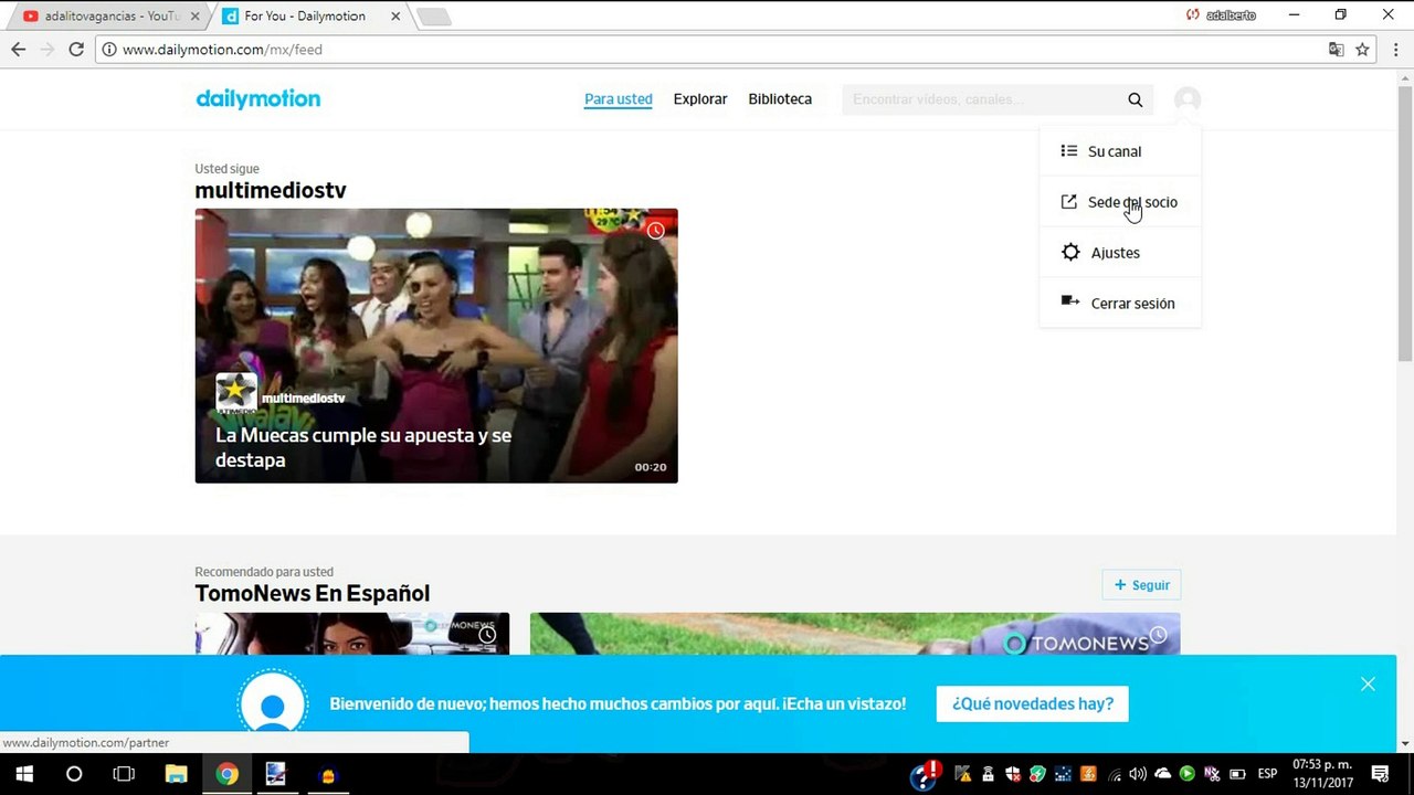 Como subir vídeos a Dailymotion 2017
