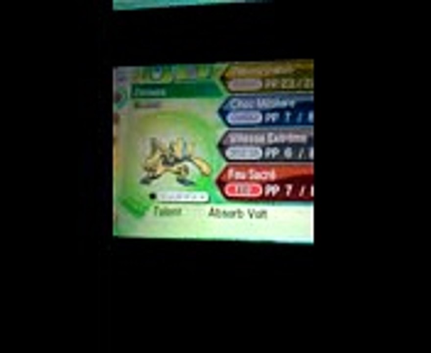 DatamineZeraora Shiny Pokemon Ultra sun and Ultra Moon