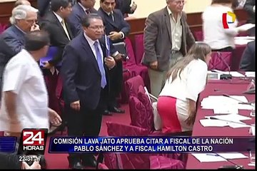 Comisión Lava Jato aprueba citar a fiscal Pablo Sánchez y a Hamilton Castro