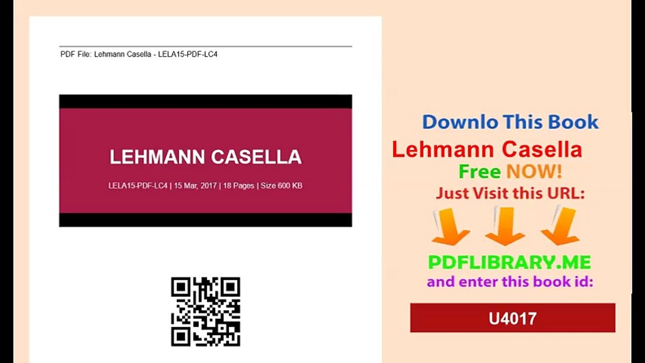 Lehmann Casella