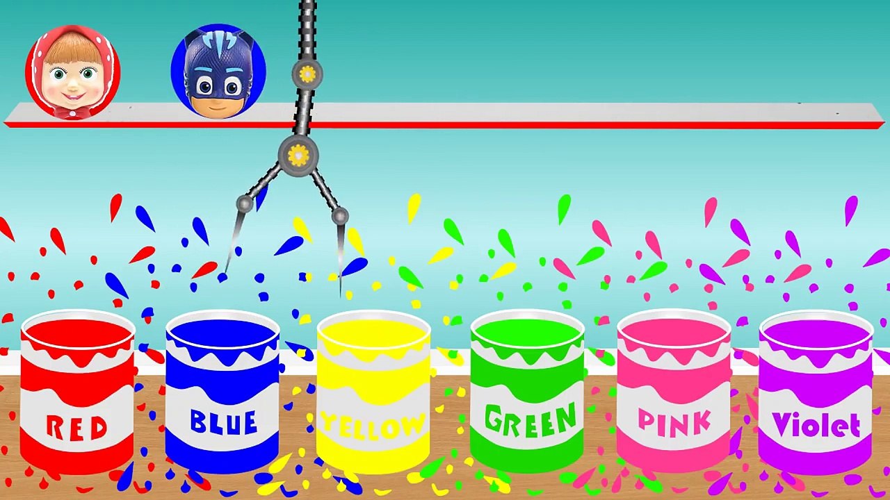 Маша и медведь Свинка Пеппа Учим цвета Герои в Масках Лунтик Халк Развивающий мультик Learn colors