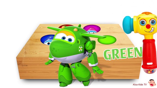 Learn Colors With Super Wings Colorful Surprise Eggs - Learn Colours for Kids, Children