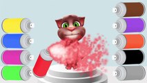 Talking Tom Colors Learn - Coloring Pages - Learn Colors with Toys 3D Colours & Kids Children Songs