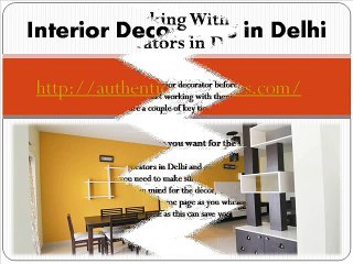 Interior Decorators in Delhi
