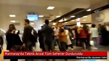 Marmaray'da Teknik Arıza! Tüm Seferler Durduruldu