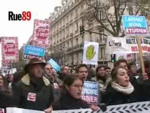 Manifestation contre les grèves