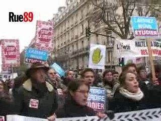 Manifestation contre les grèves