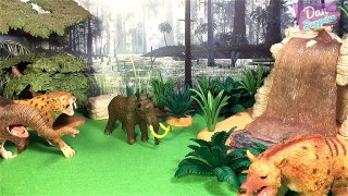 INCREDIBLE PREHISTORIC ANIMAL TOYS COLLECTION for kids - 3D Puzzle Surprise Toys - Megalodon Mammoth