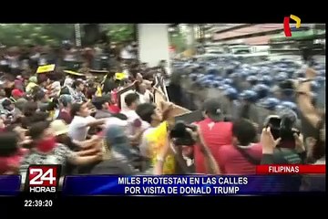 Filipinas: miles de personas protestan en las calles por la visita de Donald Trump