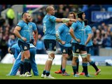 Big tackle from Simone Favaro on Rob Harley - Scotland v Italy, 28th Feb 2015