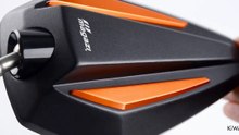 Motorcycle Mirrors Achilles Orange Fairing Mount Magazi | KiWAV