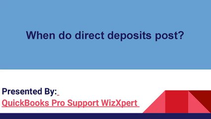 When do direct deposits post?