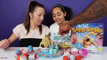 Soggy Doggy Toy Challenge Game - Gross Slime Baff - Extreme Sour Warheads Candy - Surprise Eggs