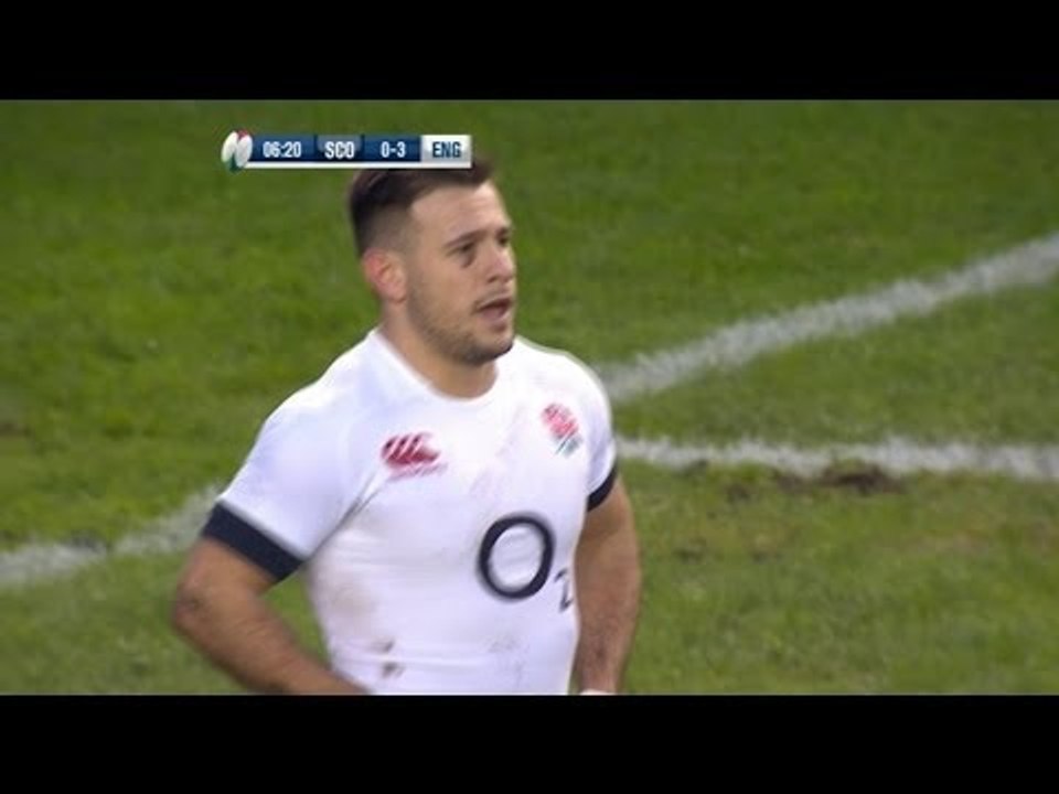 Danny Care Drop Goal - Scotland v England 8th February 2014