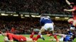 George North picks up & dives over for Try - Wales v France 21st February 2014