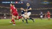 George North bursts over for his second Try - Wales v Scotland 15th March 2014