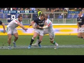 Tommaso Allan 1st Penalty - Italy v Scotland 22nd February 2014