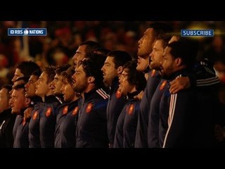 French National Anthem - Wales v France 21st February 2014