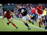 Magic hands by Hogg put Visser over! | RBS 6 Nations