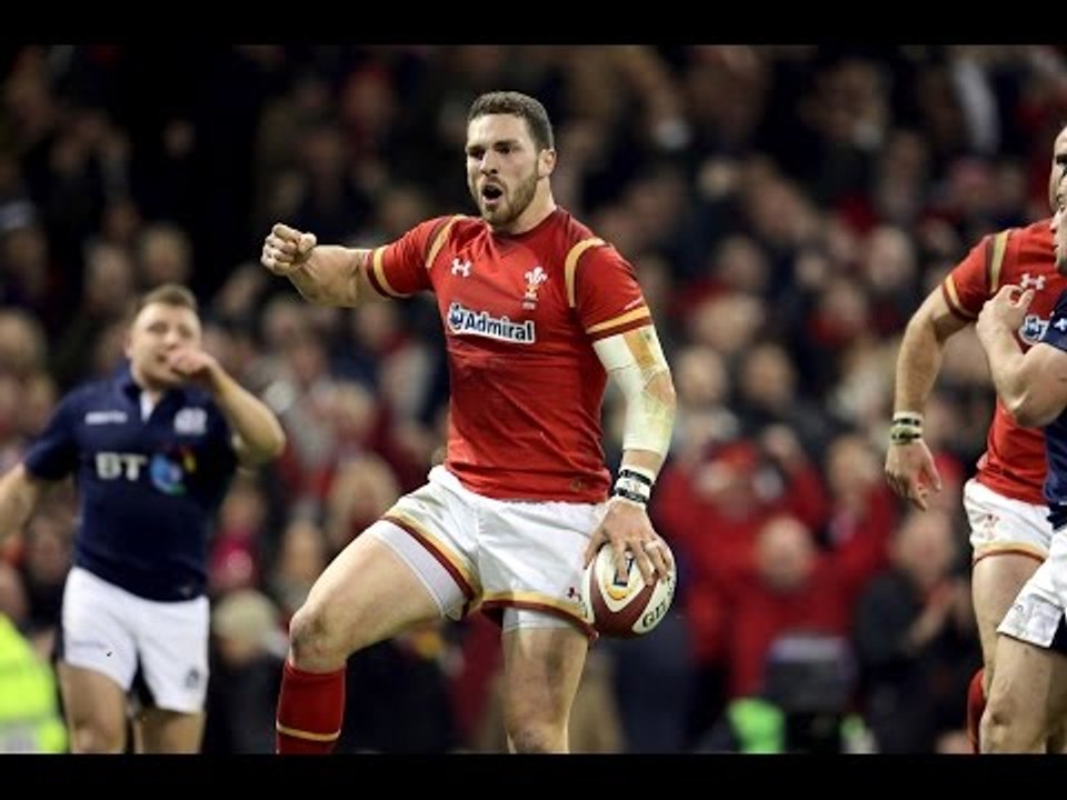 George North beats four Scots to score amazing try! | RBS 6 Nations ...