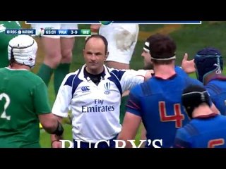 Referee Jaco Peyper gets right into the ruck to find the ball! | RBS 6 Nations