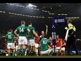 Sexton caught in ruck leads to yellow card! | RBS 6 Nations