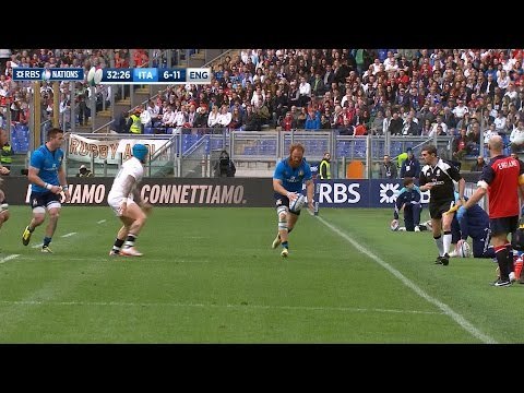Garcia chip kick puts England on the back foot! | RBS 6 Nations