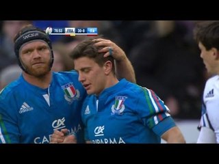 Excellent Tommaso Iannone Try  - France v Italy 9th February 2014