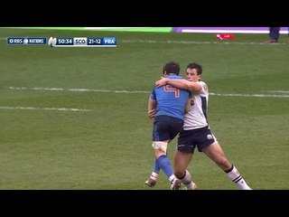 Big rip and steal by John Hardie on Machenaud! | RBS 6 Nations