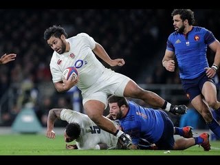 Billy Vunipola burrows in for Try, England v France, 21st March 2015