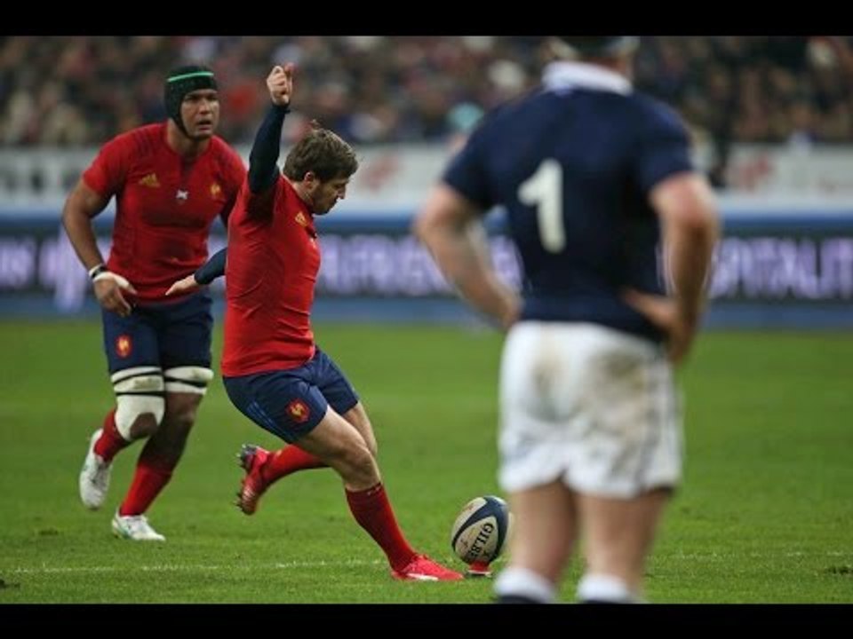 Camille Lopez fifth penalty, France v Scotland, 07th Feb 2015