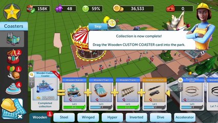 RollerCoaster Tycoon Touch - Gameplay