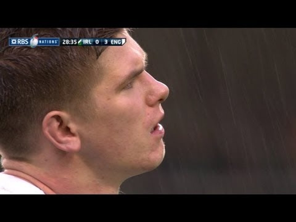 Owen Farrell Extends England's Lead to 6-0 with a Penalty, Ireland v England 10 Feb 2013