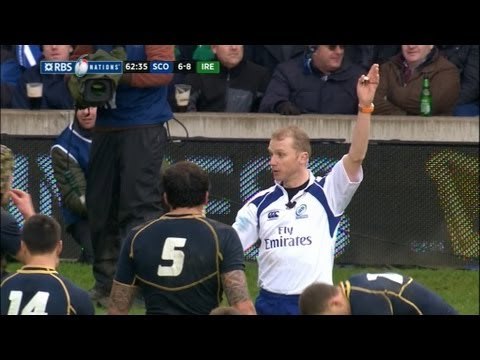 Greig Laidlaw Penalty Puts Scotland Ahead 9-8, Scotland v Ireland 24 Feb 2013