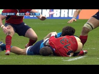 Cheeky ball presentation by Mark Bennett, Scotland v Italy, 28th Feb 2015