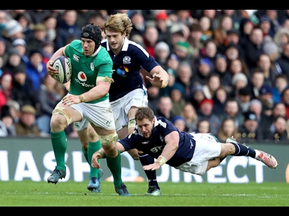 Sean O'Brien makes powerful break into Scottish territory! | RBS 6 Nations