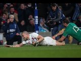 Mike Brown scores in the corner for England! | RBS 6 Nations