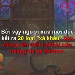 20 LOAI XA KHẨU KHÔNG NÊN THỐT RA CỬA MIỆNG