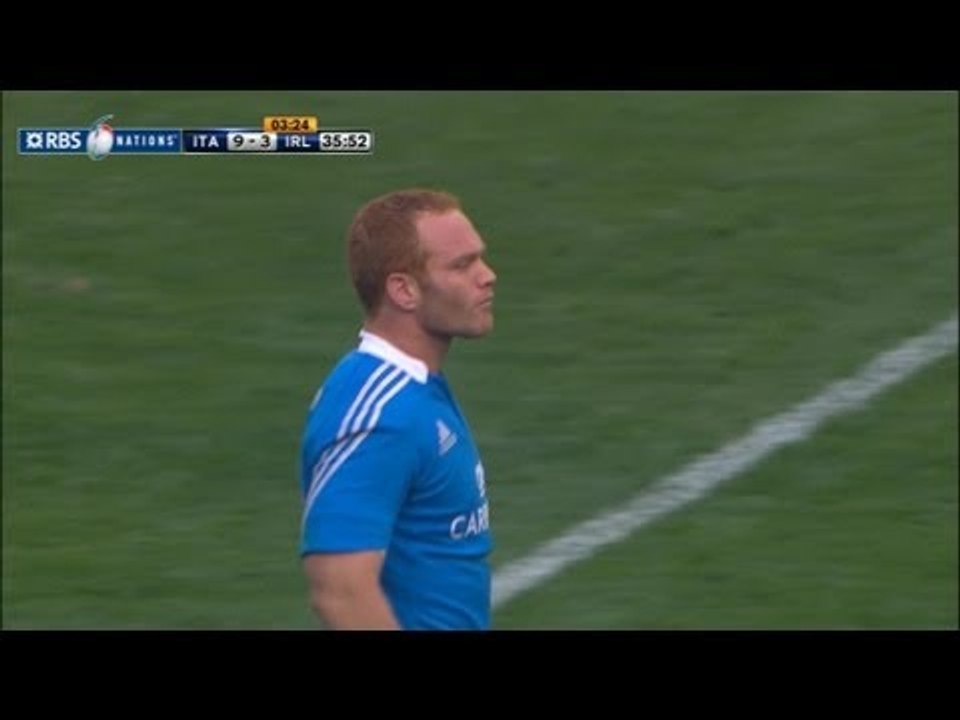 Super Long Range Gonzalo Garcia Penalty Stretches the Italian Lead,  Italy v Ireland 16 March 2013