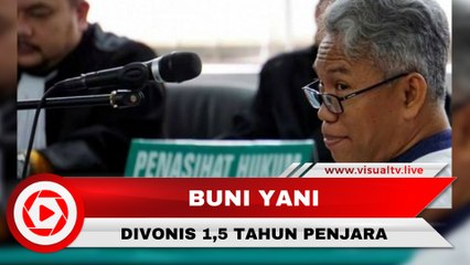 Buni Yani Divonis 1 Tahun 6 Bulan Penjara karena Kasus UU ITE